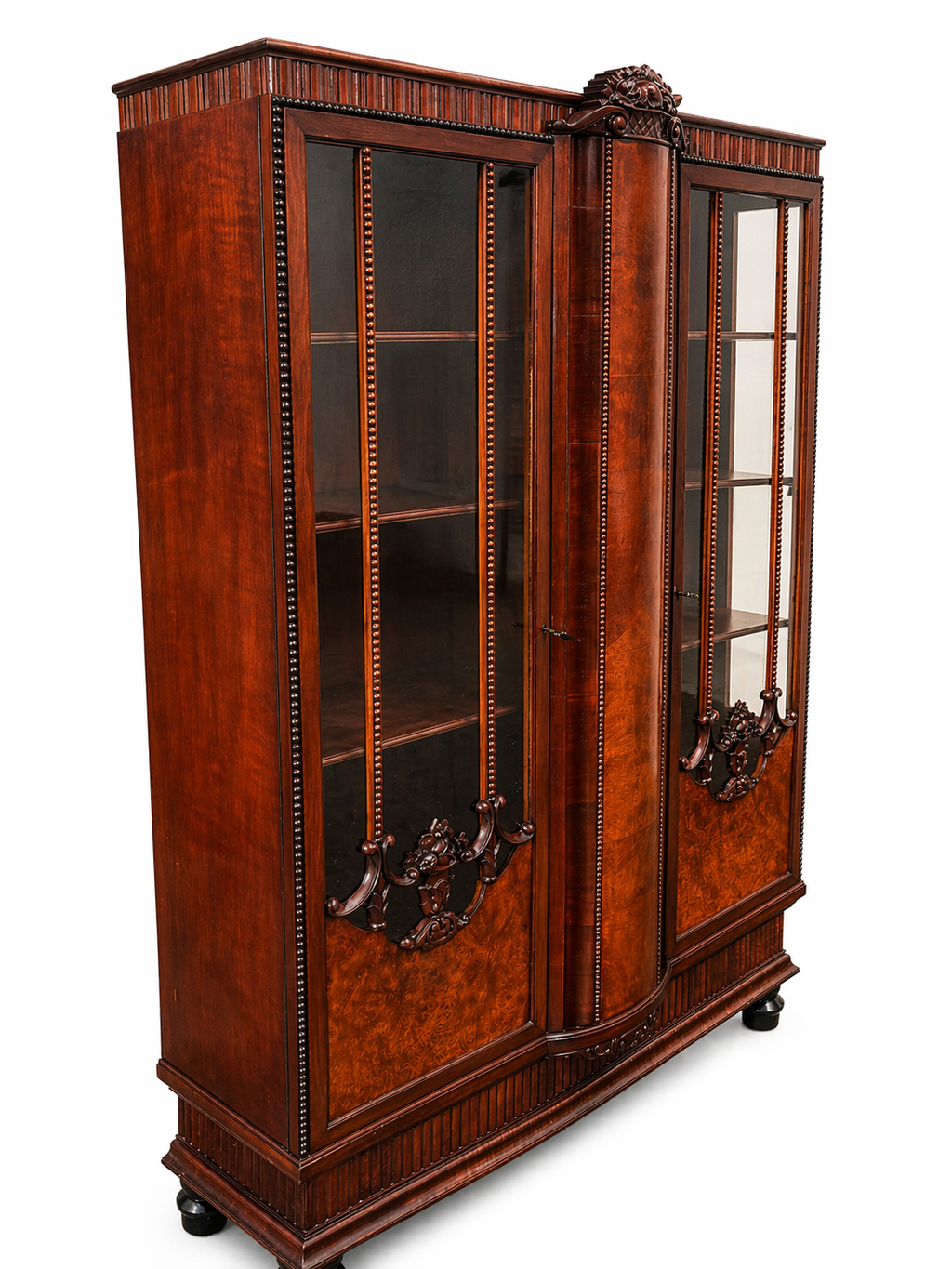 Louis XVI Style Antique Display Cabinet / Vitrine - Early 20th