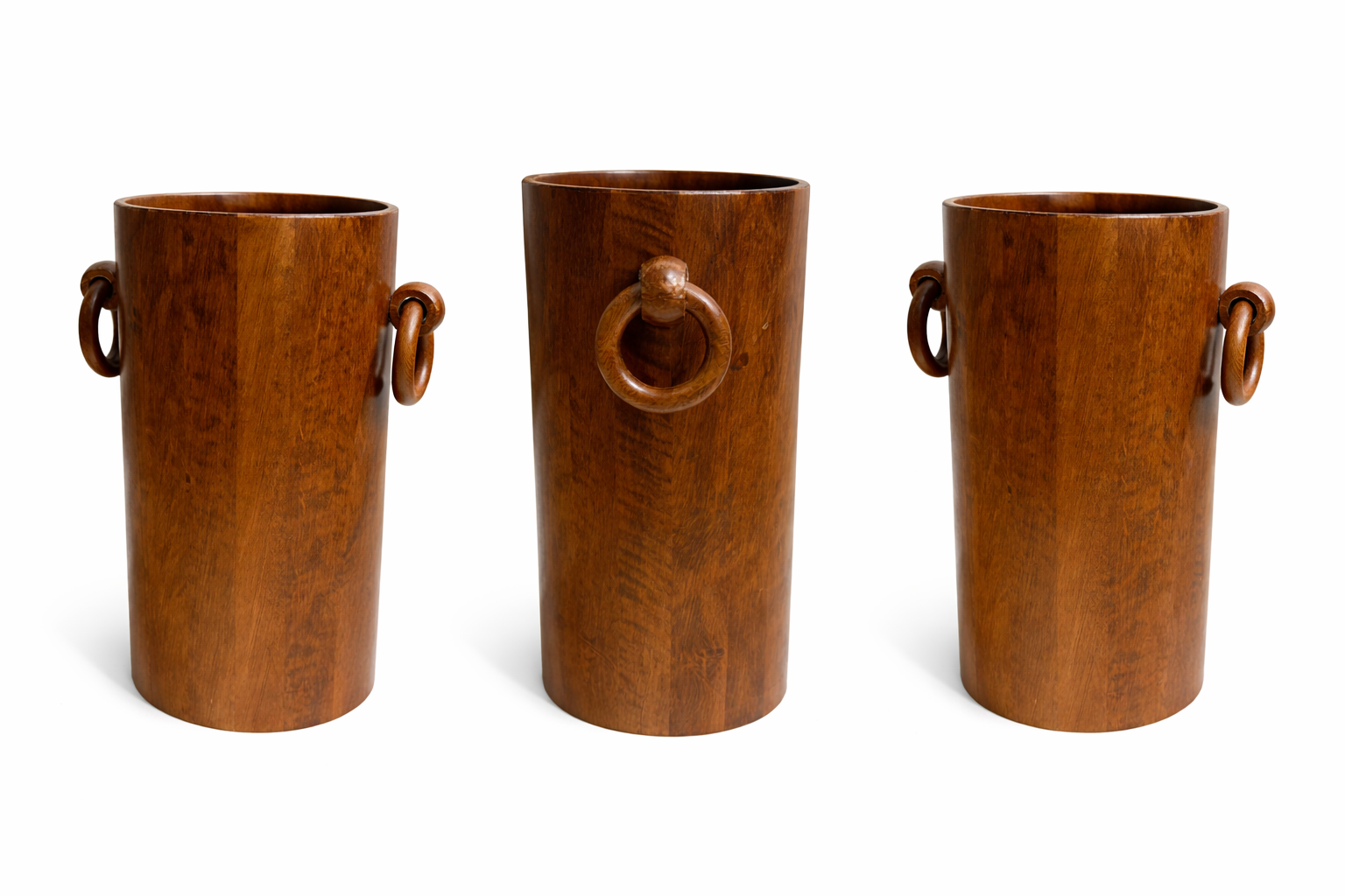 Vintage Brutalistische of Mid-Century Walnut Paraplubak (50's / 60's)