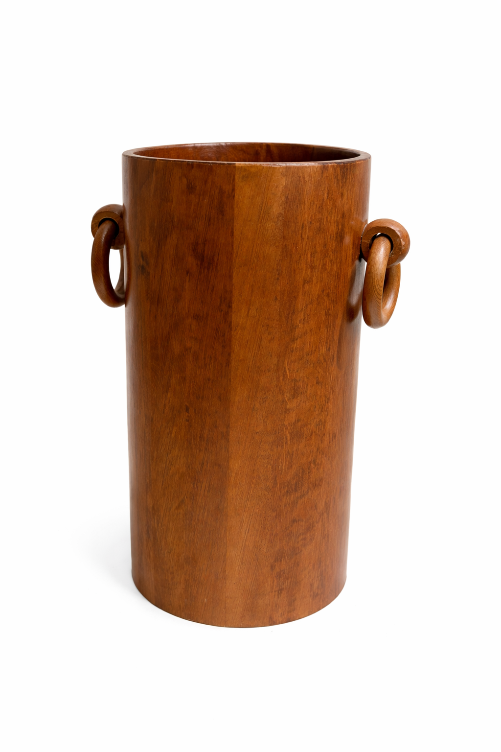 Vintage Brutalistische of Mid-Century Walnut Paraplubak (50's / 60's)