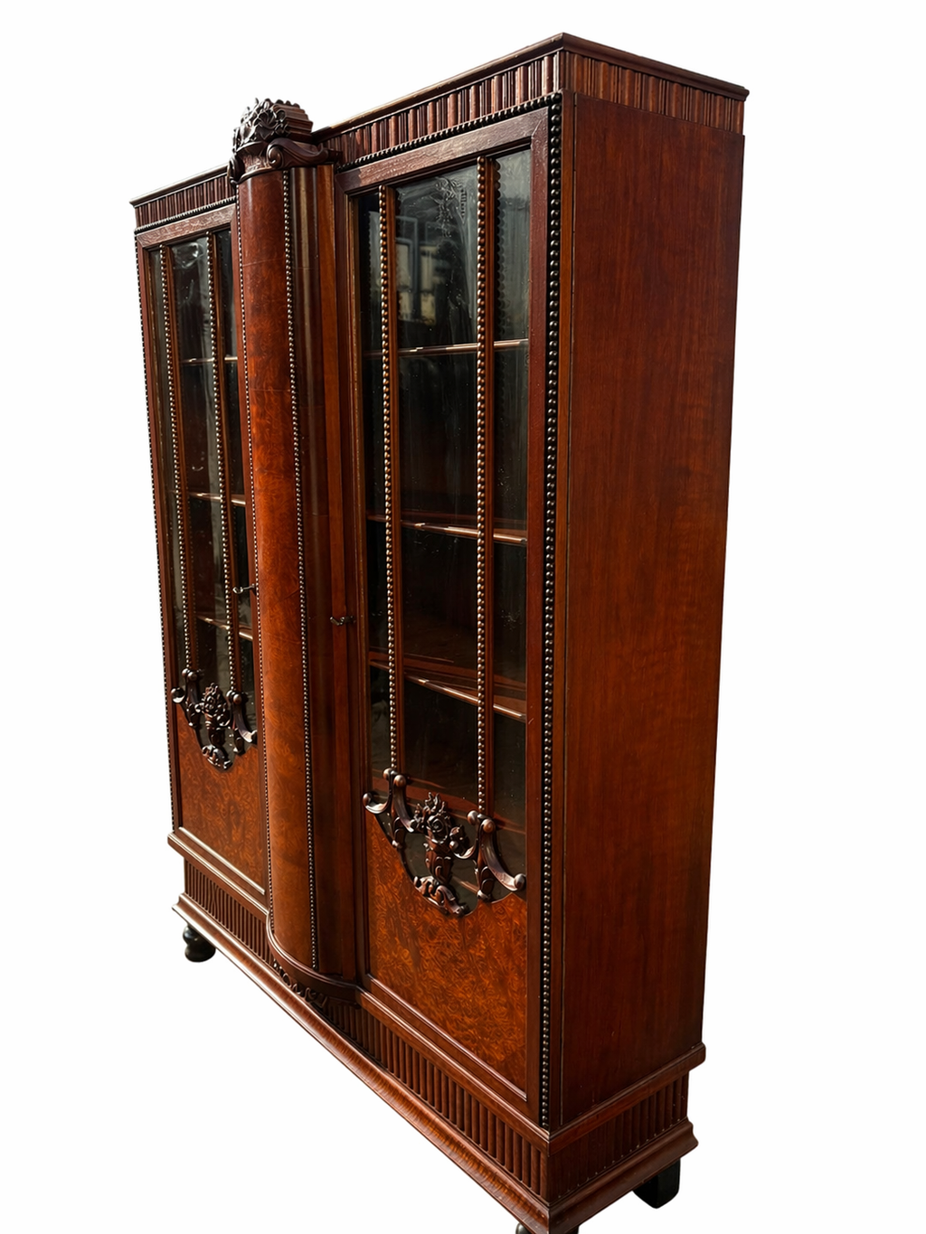 Louis XVI Style Antique Display Cabinet / Vitrine - Early 20th